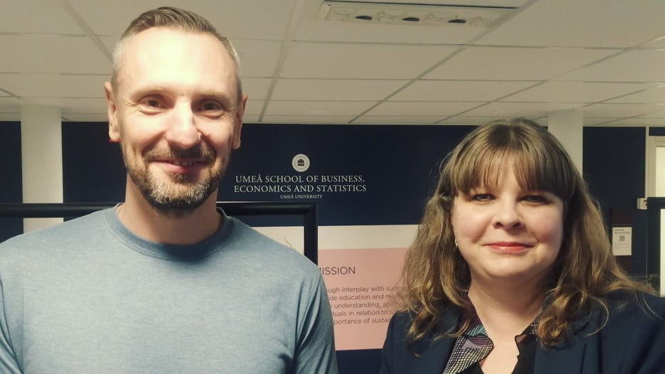 Siarhei Manzhynski and Galina Biedenbach.