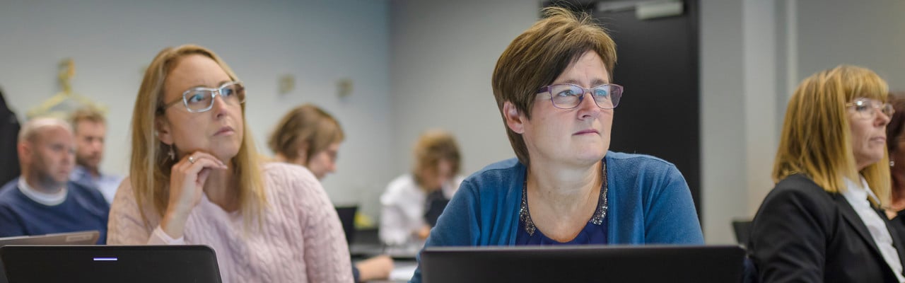 Deltagare under rektorsutbildning i Piteå. Fotat till Aktum nr 2, 2018.