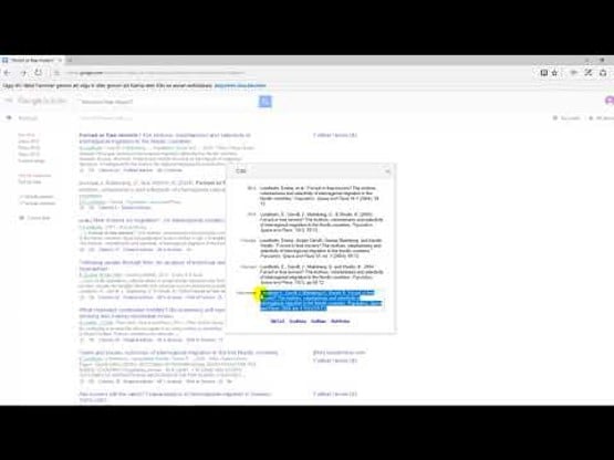 Film: How to create a reference list using Google Scholar