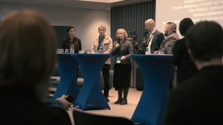 Bild på publik från konferensen Perspectives i Rotundan.