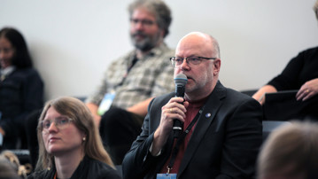 Jon Moen, professor vid Institutionen för ekologi, miljö och geovetenskap vid Umeå universitet deltog i Perspectives, både från scen och i publik.