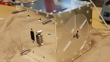 En magnetfältsmätare som skulle skickas till månens baksida