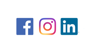 Facebook, Instagram, Linkedin