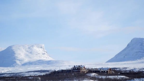 Abisko naturvetenskapliga station, ANS. <br/>Genrebild på forskningsstationen i Abisko till artikel om David Sekell i Tänk 2017.