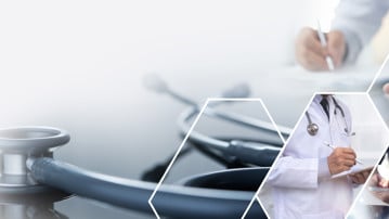 Medical technology, Healthcare and medicine concept. Doctor and professional health team working in modern hospital, medical research and development. Online health and telemedcine, technology background