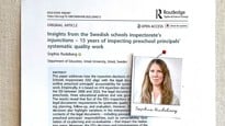 Sophia Rudeberg, Pedagogiska institutionen