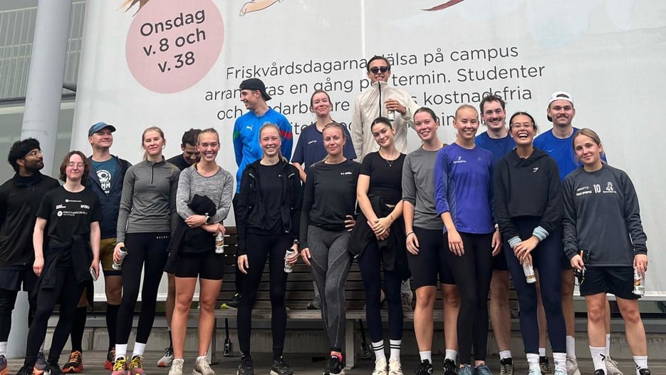 Morgonlöpning under Hälsa på campus