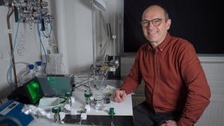Johannes Messinger, lab, membrane inlet mass spectrometry