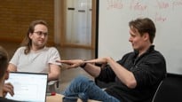 Studenter vid datavetenskap på kursen Programvaruteknik