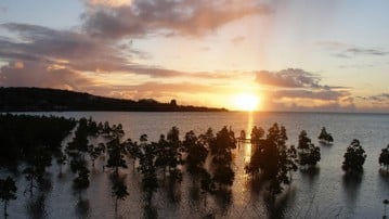 Solnedgång i Rodrigues