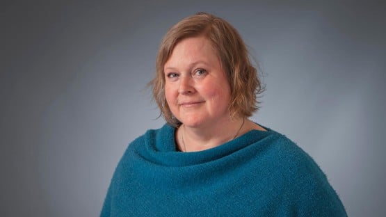 Porträtt: Jenny Sundholm. Studieadministratör vid Enheten för polisiärt arbete