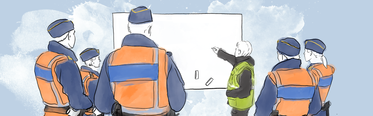 Illustrerar forskningsprofil Lärande i polisiärt arbete