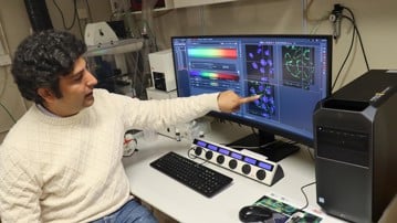 Aftab Nadeem, forskare på Institutionen för molekylärbiologi vid Umeå universitet