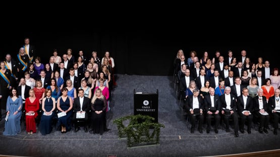 Gruppbild på festföremålen vid vårpromotionen 2023, den 13 maj 2023