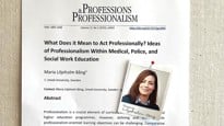 Maria Liljeholm Bångs artikel på en anslagstavla