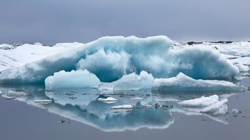 Glaciäris på Island.
