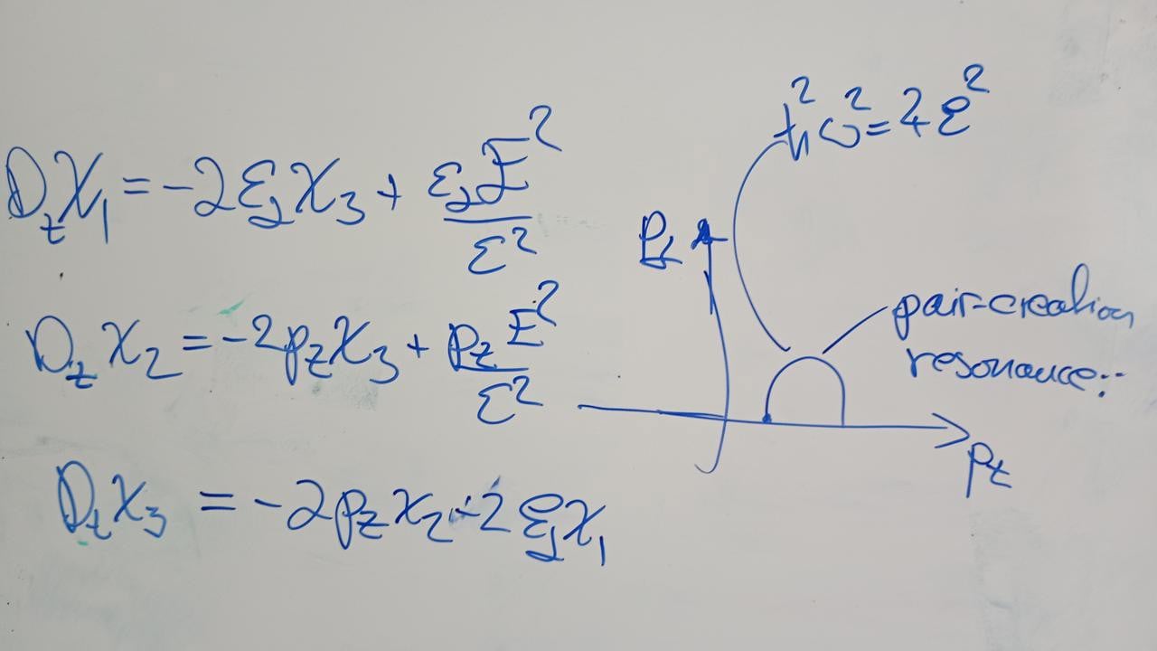 En whiteboard med lite text på.