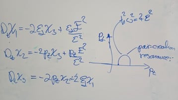 En whiteboard med lite text på.