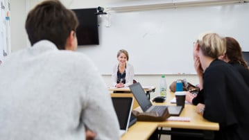 Studenter som läser till logoped på logopedprogrammet.