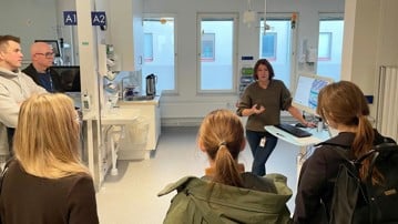 Företagsforskarskolans doktorander besökte Region Västerbotten.