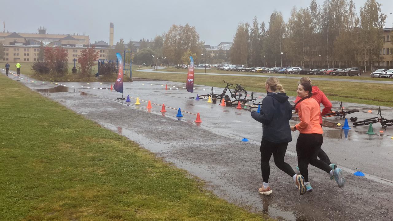 Duathlon/triathlon at Campus Arena.  