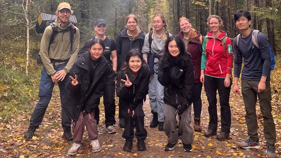Hiking in Tavelsjö with IKSU Frilufts.