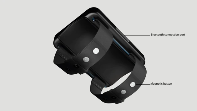 Touchscreen product that sits on the forearm.