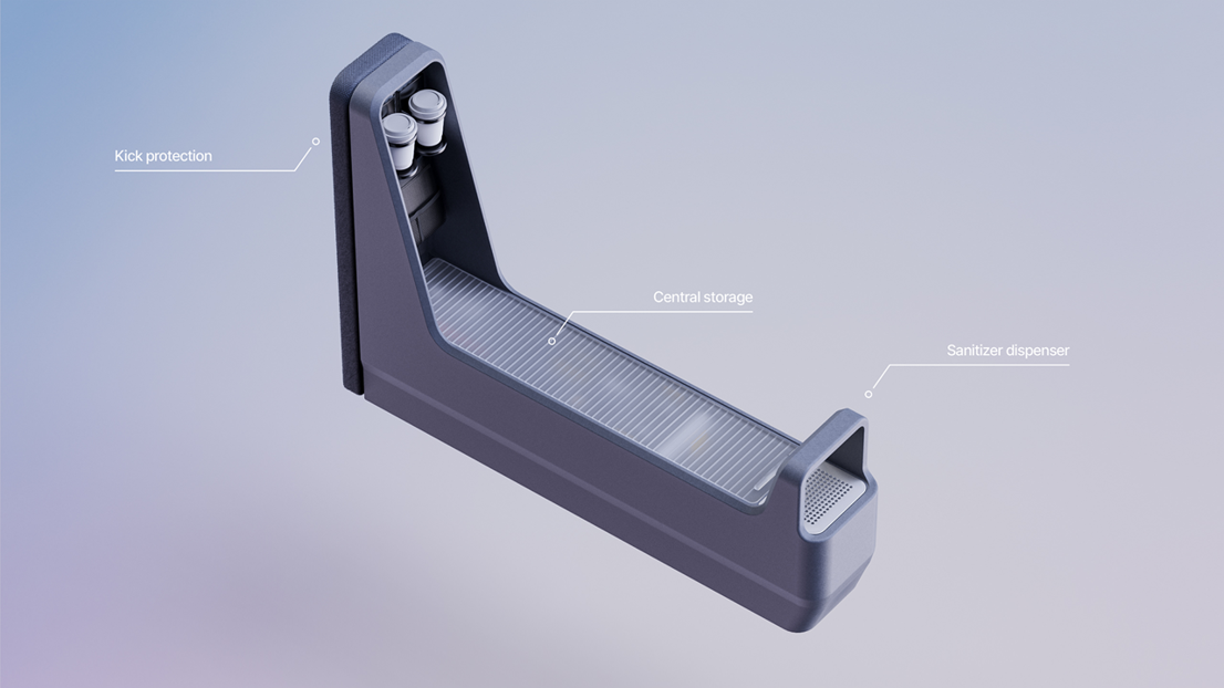 Throughout the interior, several niche features can be found. These were developed in collaboration with active field officers for a useful result. 