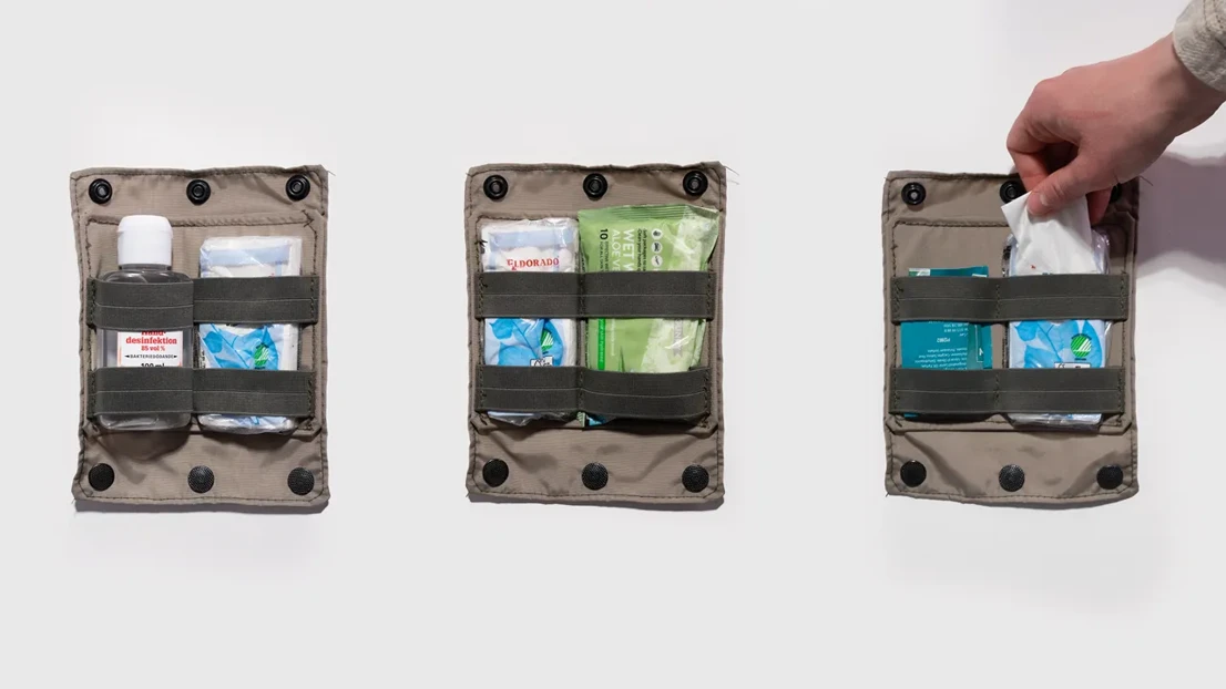 Hygiene module works as dispenser