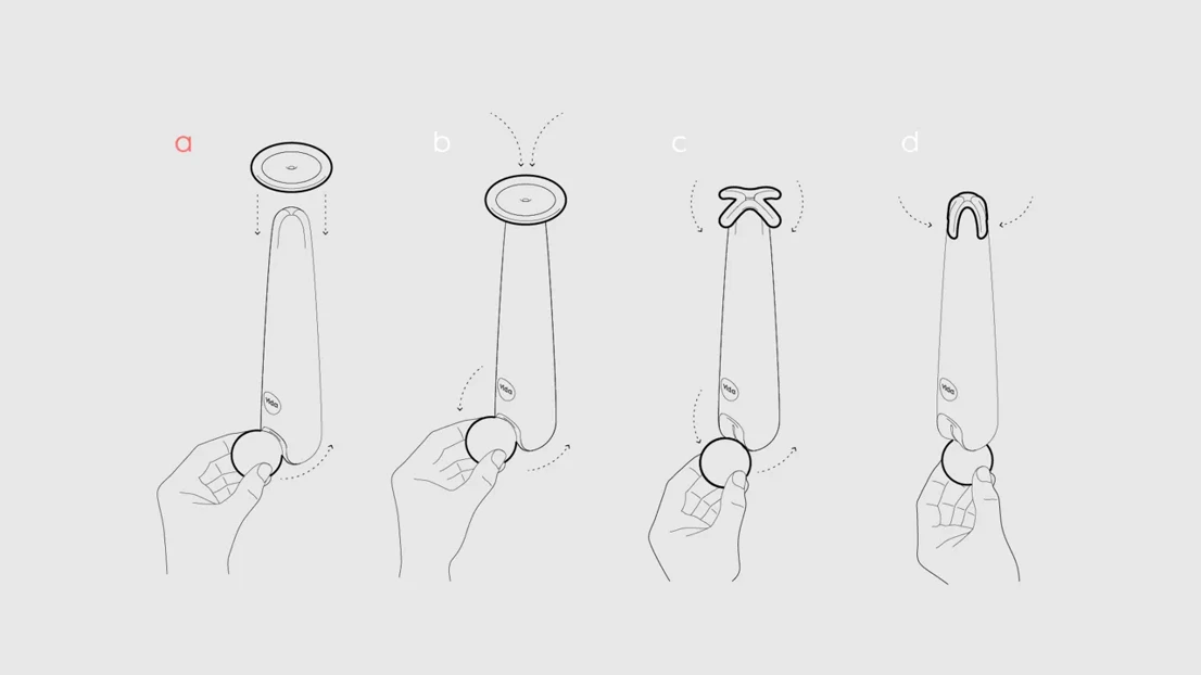 General diagram os use. Collapsable disc and pill.