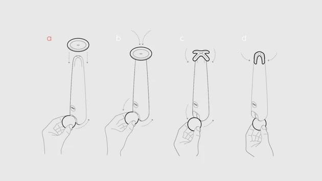 General diagram os use. Collapsable disc and pill.
