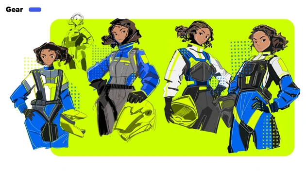 Worldbuilding through the development of an outfit for the user.