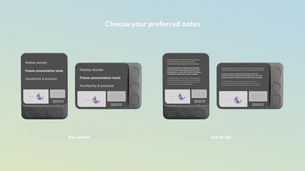 Dynamic notes adjusting to your preferences 