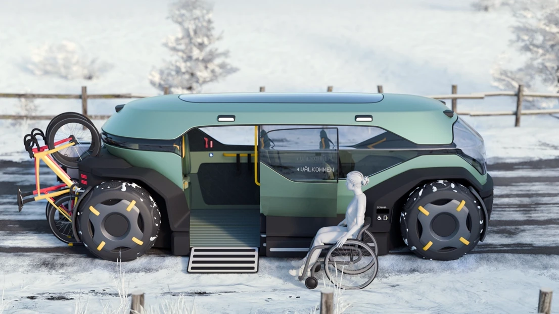 A vehicle designed for inclusivity.