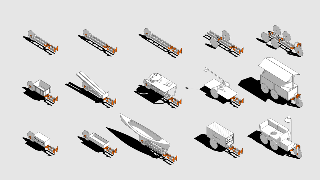 An example of the trailer's versatile design
