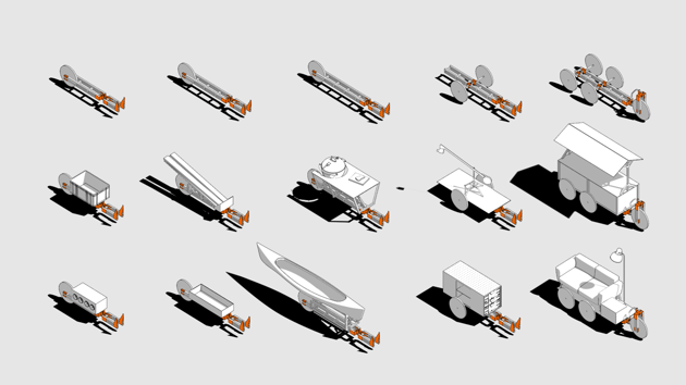 An example of the trailer's versatile design
