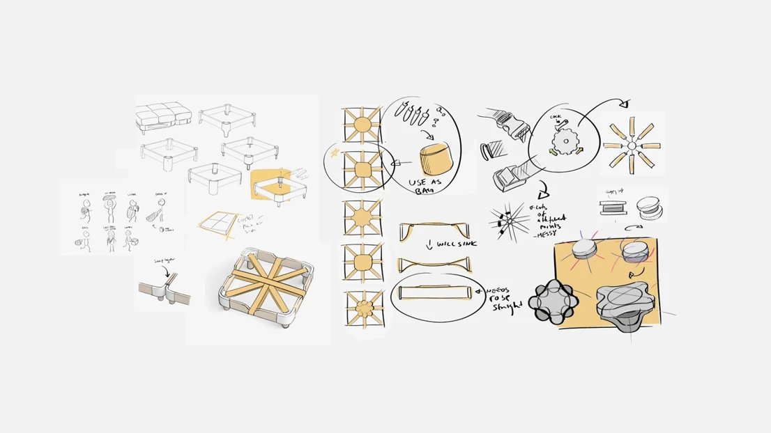  Ideation sketches.