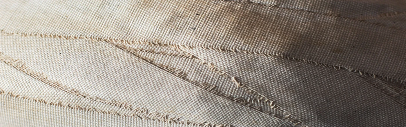 Detalj av textilt verk