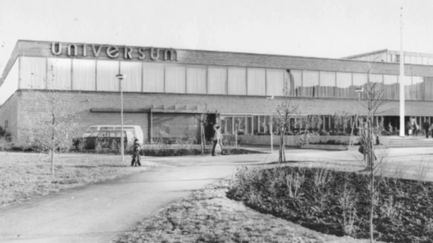 Svartvit bild av Universums nordvästra sida från 1970-talet