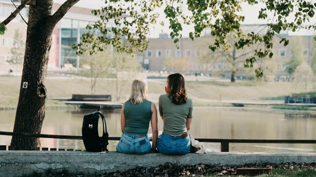 Students on campus