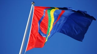 Bild på samisk flagga