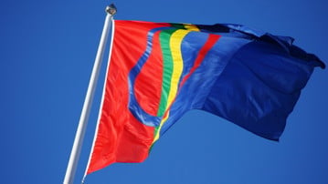 Bild på samisk flagga