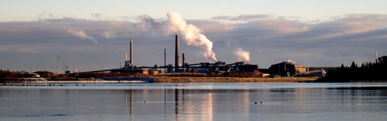 Rönnskärsverken i Skelleftehamn.