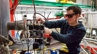 Experimental setup mätning laser