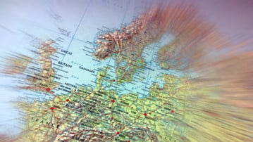Bild på Europakarta.