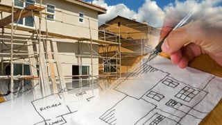 Architect and Construction Montage