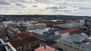 Vy över Skellefteå.