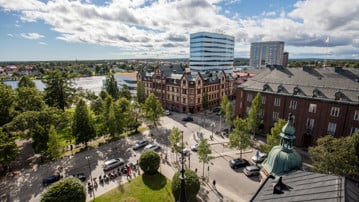 Bild på Umeås skyline