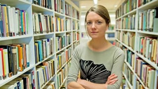 Porträtt på Anna Baranowska-Rataj forskare vid Sociologiska institutionen i Universitetsbiblioteket på Umeå universitet.