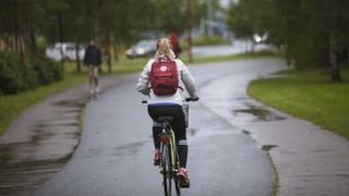 Bil på cyklist